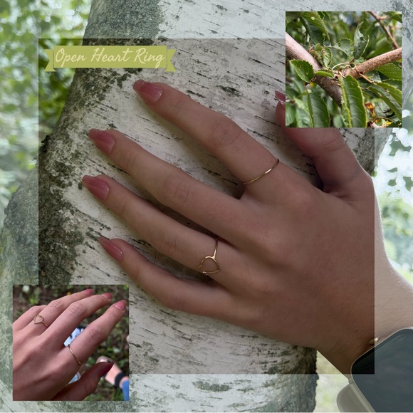 OPEN HEART RING - Picture 1 of 3